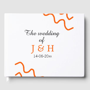 Livro De Visitas O casamento do casal Adicione Teracotta Black