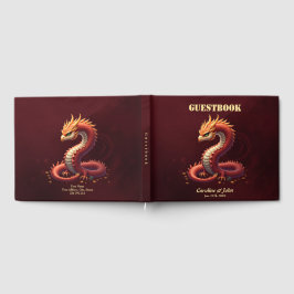 Livro De Visitas O dragão serpente dourado. 