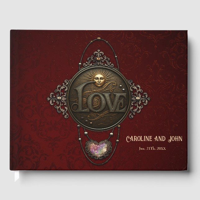 Livro De Visitas O Emblema do Amor. (Frente)