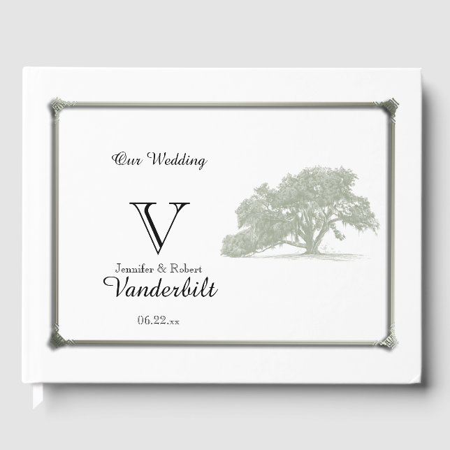 Livro De Visitas Oak Tree Plantation Weding Guest Book (Frente)