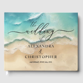 Livro De Visitas Ocean Beach Cute Signature Summer Guest