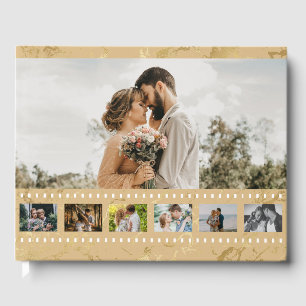 Livro De Visitas Oito Colagem de Fotos Filme Inspirar Casal Folha d
