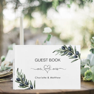 Livro De Visitas Oliveira sai verde senhor casamento