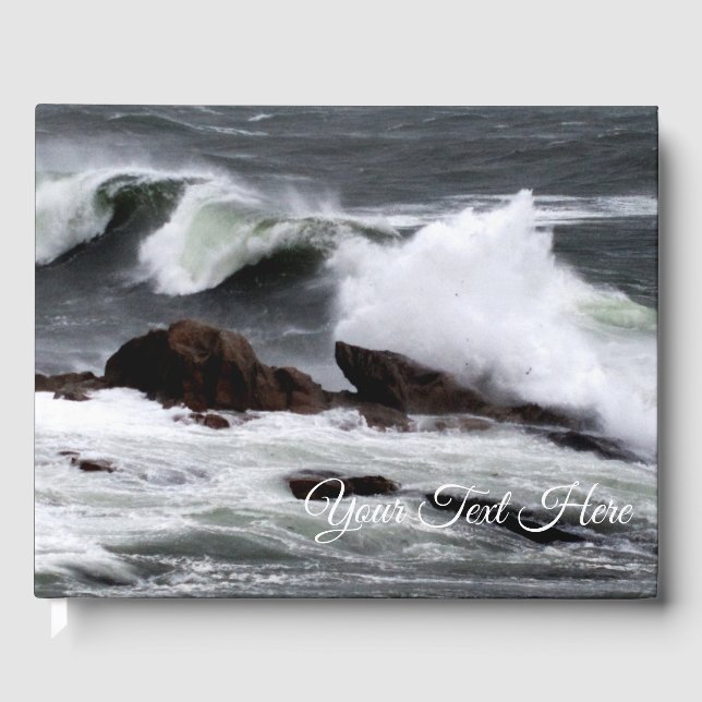 Livro De Visitas Ondas do Oceano Caindo (Frente)