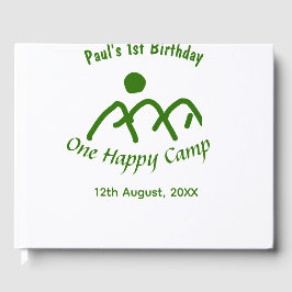 Livro De Visitas One happy camp green mountain sun 1st birthday 