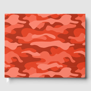 Livro De Visitas Orange Soda Monocolor Camo