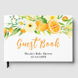 Livro De Visitas Oranges Citrus Baby Shower