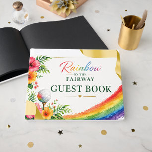 Livro De Visitas Orgulho Golfe Arco-íris no Fairway Celebração