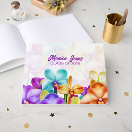 Livro De Visitas Orquídeas Coloridas Formatura