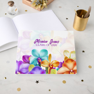 Livro De Visitas Orquídeas Coloridas Formatura 