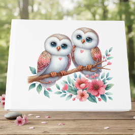 Livro De Visitas Owl Woodland Boho Rustic Country Wedding