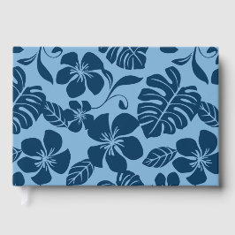Livro De Visitas PADRÃO DE BIKINI ROSA EM AZUL x 2