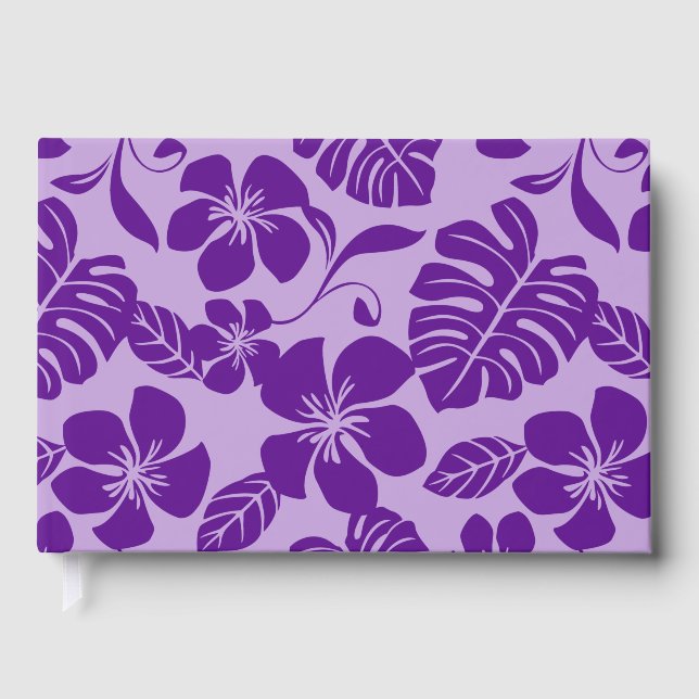 Livro De Visitas PADRÃO DE BIKINI ROSA EM ROXO x 2 (Frente)