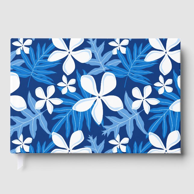 LIVRO DE VISITAS PADRÃO TIARE EM AZUL (Frente)