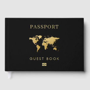 Livro De Visitas Página Fotografia do Passport Editável de Casame