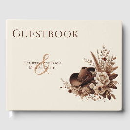 Livro De Visitas País Elegante Moderno Ocidental- Flora