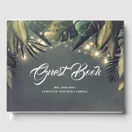 Livro De Visitas Palm Leaves Beach Wedding