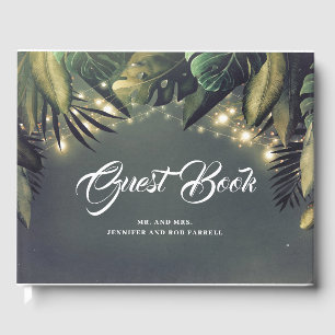 Livro De Visitas Palm Leaves Beach Wedding