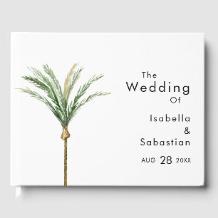 Livro De Visitas Palm Tree Destination Wedding Book