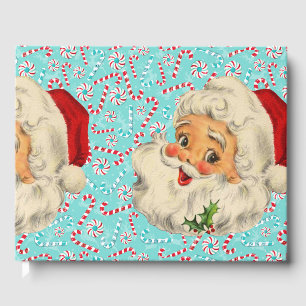 Livro De Visitas Papai noel com Peppermints