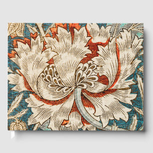 Livro De Visitas Papel de Parede Floral Blue Honeysuckle de Morris