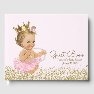 Livro de Visitas para Chá de Bebê da Princesa Bail