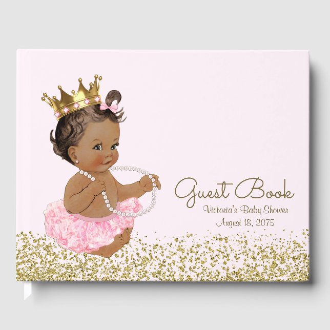 Livro de Visitas para Chá de Bebê da Princesa Étni (Frente)