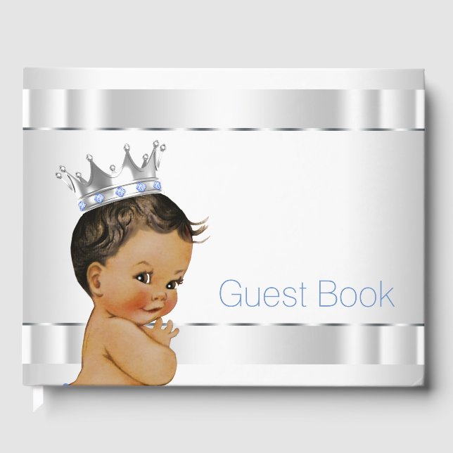Livro de Visitas para Chá de Bebê do Príncipe Étni (Frente)
