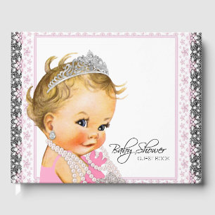 Livro de Visitas para Chá de Bebê Princesa