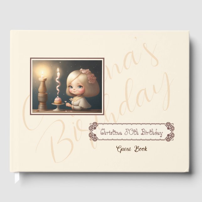 Livro De Visitas Parabéns, garota 01 (Frente)