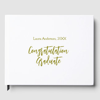 Livro De Visitas Parabéns graduado nome dourado turma 20XX si