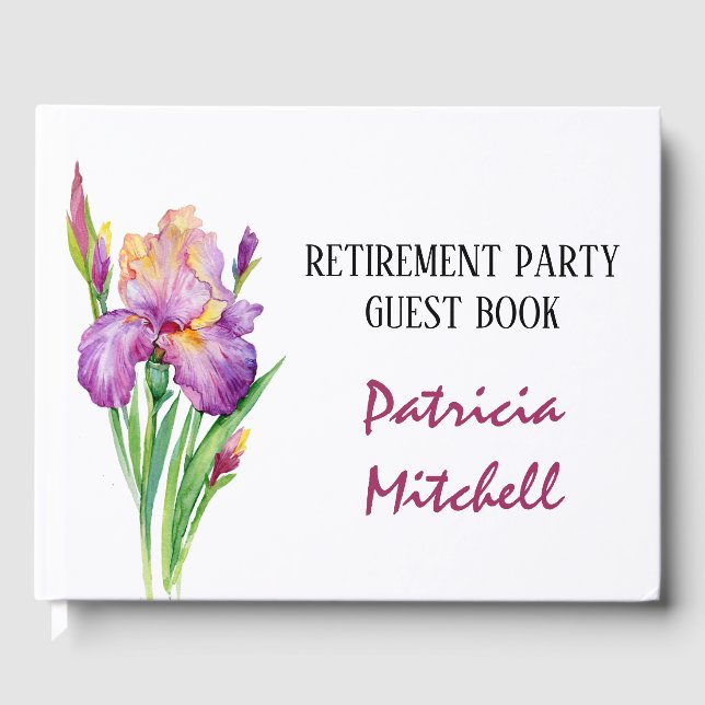 Livro De Visitas Parte de Aposentação das Flores Iris Primavera de  (Frente)
