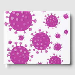 Livro De Visitas Partícula Viral Roxa