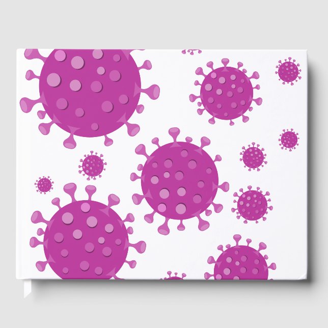 Livro De Visitas Partícula Viral Roxa (Frente)