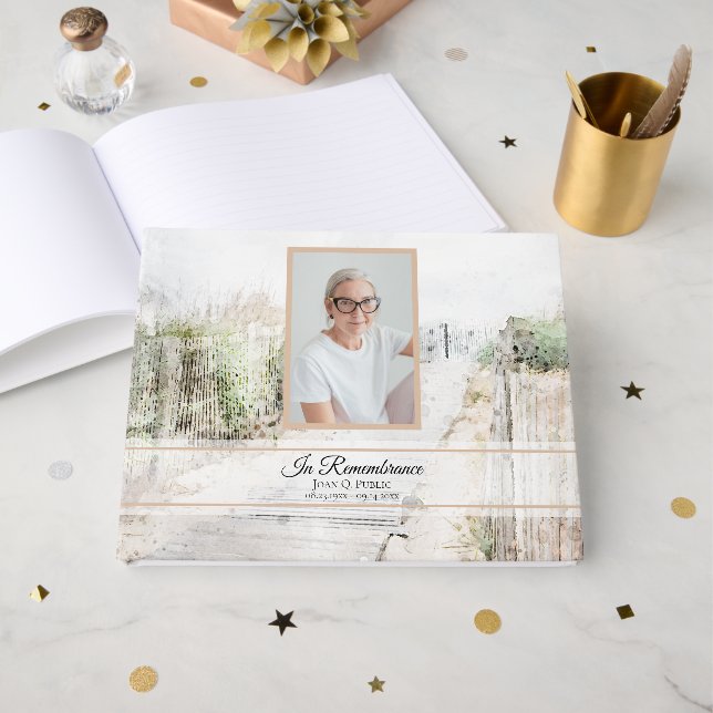 Livro De Visitas Passeio para a Celebração da Praia do Memorial da  (Frente aberta)