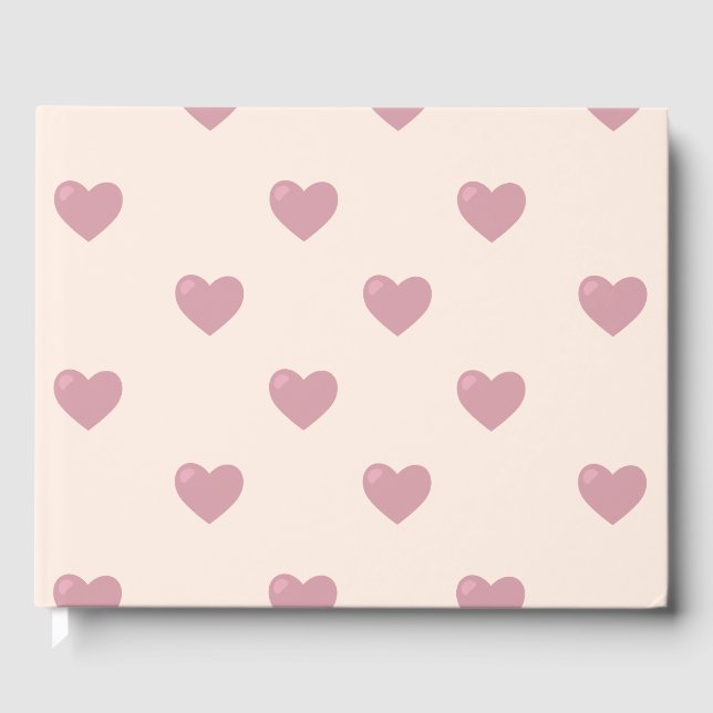 Livro De Visitas Pastel Love Hearts (Frente)