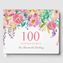 Pastel Watercolor Flowers 100ª Festa de aniversári