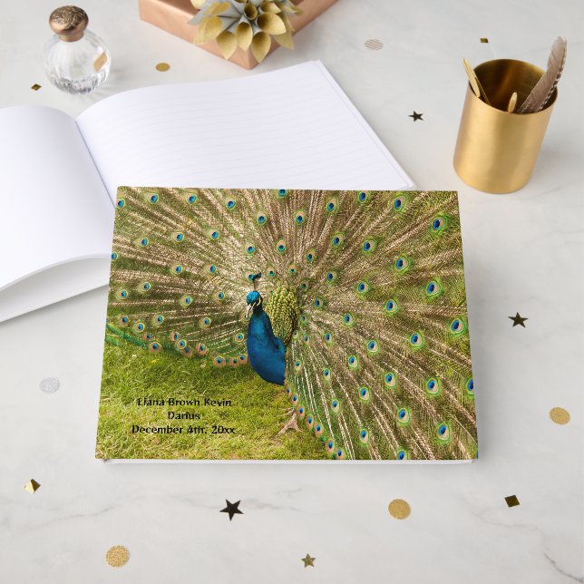 Livro De Visitas Pavock Image Guest Book (Frente aberta)