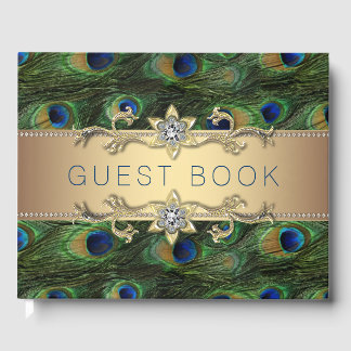 Livro De Visitas Pavock Wedding Guest Book