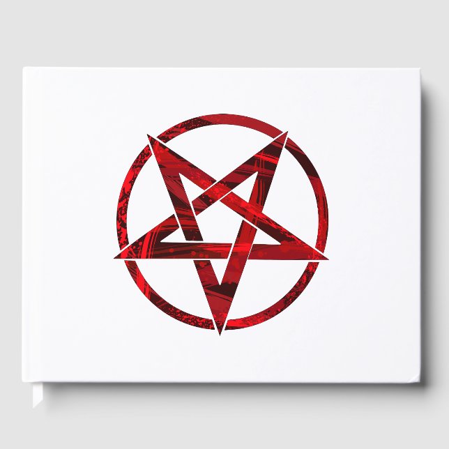 Livro De Visitas Pentagrama do diabo vermelho (Frente)