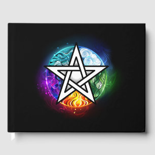 Livro De Visitas Pentagrama do Wiccan
