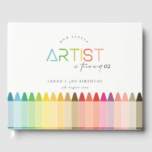 Livro De Visitas Pequeno Artista Bonito Crayon Arco-Íris Qualquer I