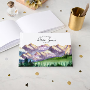 Livro de Visitas Personalizado para Casamento Rúst