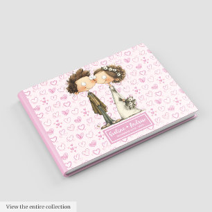 Livro De Visitas Personalizar Nome Quirky Wedky Guest book
