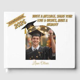 Livro De Visitas Personalized Graduation Guestbook & Wishes Book