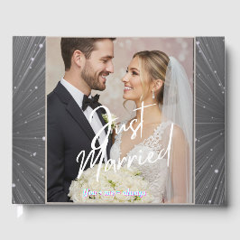 Livro De Visitas Personalized Wedding Guest Book with Couple Photo