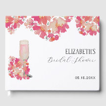 Pétalas e Chá de panela Prosecco, cor-de-rosa