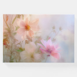 Livro De Visitas Pia-guia funerária e floral azul