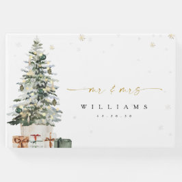 Livro De Visitas Pine Tree Christmas Weding Guest Book