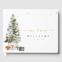Livro De Visitas Pine Tree Christmas Weding Guest Book